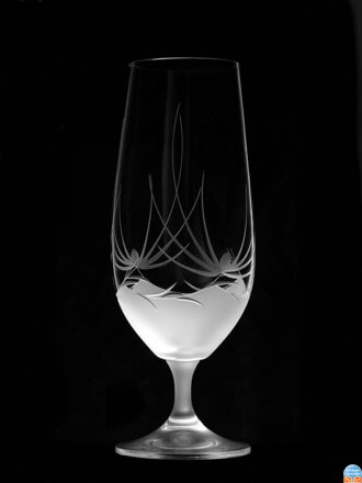 6 x Gravierte Biergläser 360 ml - Scotchmotiv - Hand graviertes gläser