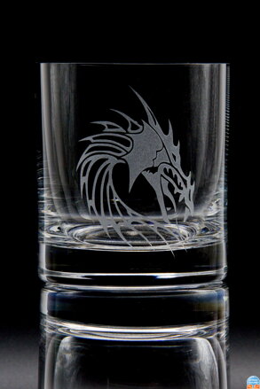 2x Gläser Whisky (280 ml) - Drachenmotiv